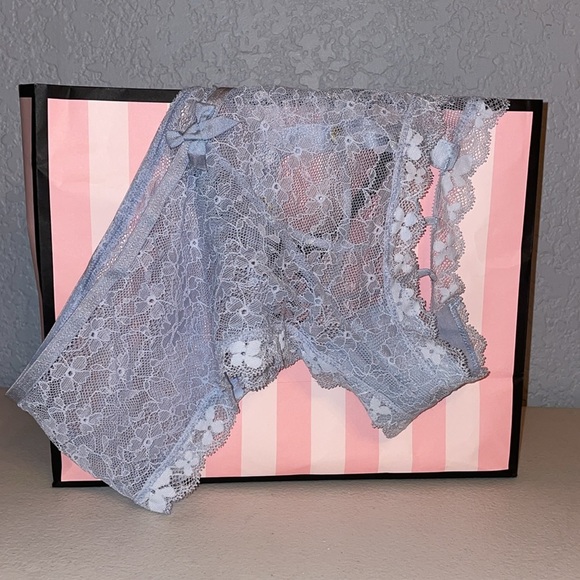 Victoria’s Secret Panty powder blue lace panty VS Panties 🆕 Corset back xl - Picture 2 of 3